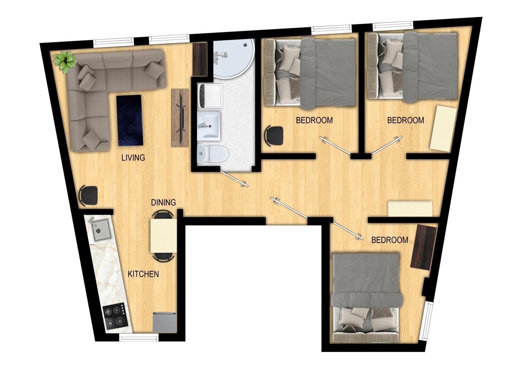 Апартаменты Family Friendly 3Br - Quiet Area - Behind Bryggen Берген Экстерьер фото